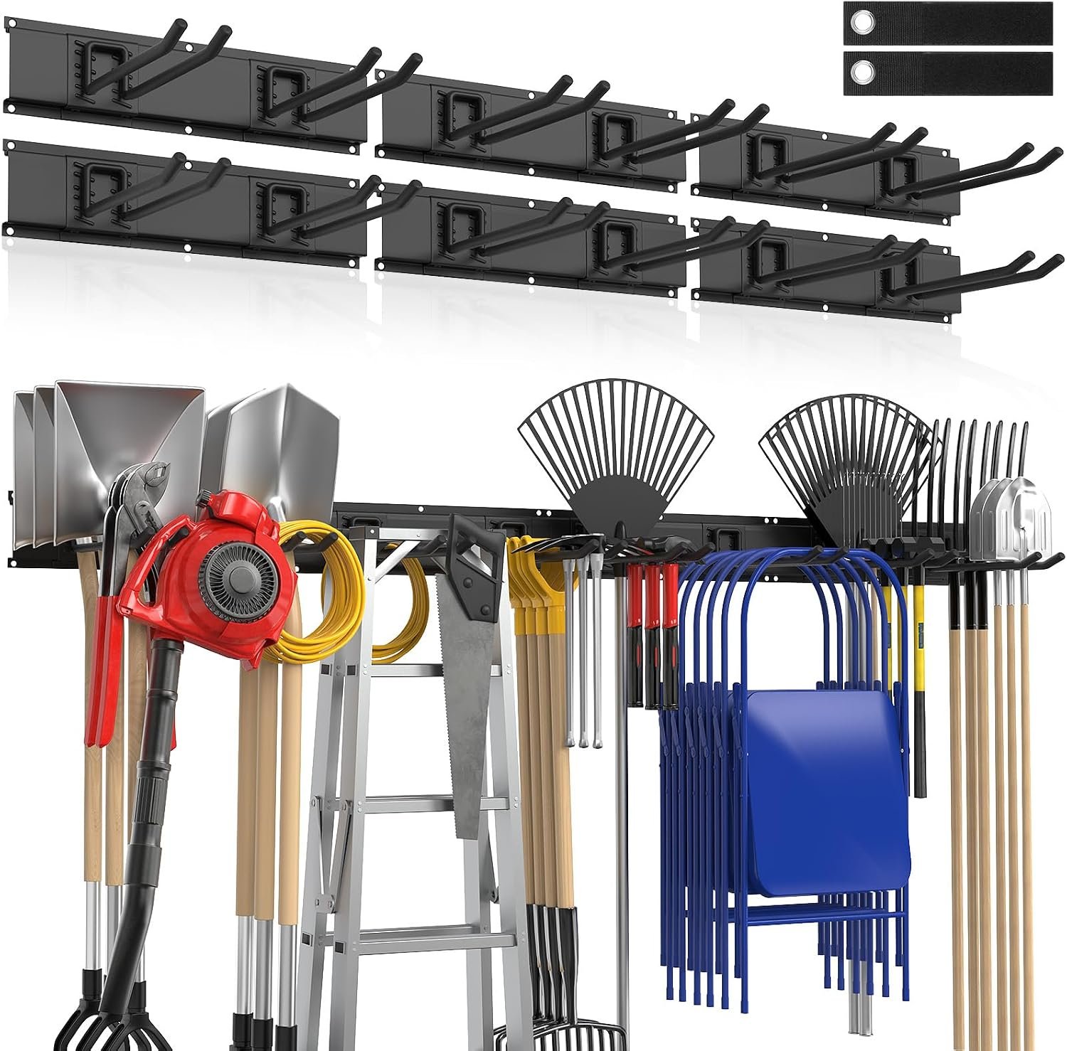 Housolution Garage Wall Organizer 96 Inch – 20Pack Carries 720 lbs